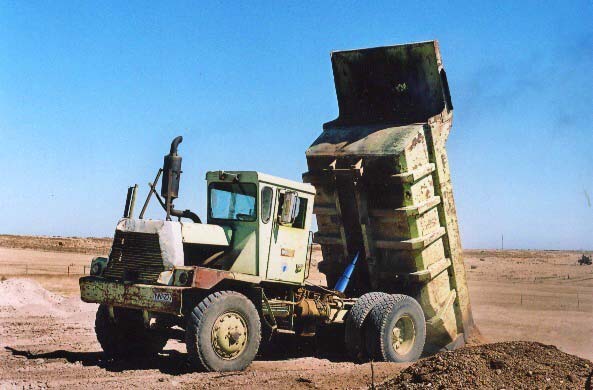 Euclid dump truck Scottishbuilt Euclid seen working on a new housing 