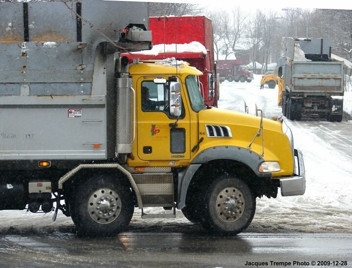 Side view of Mack Granite