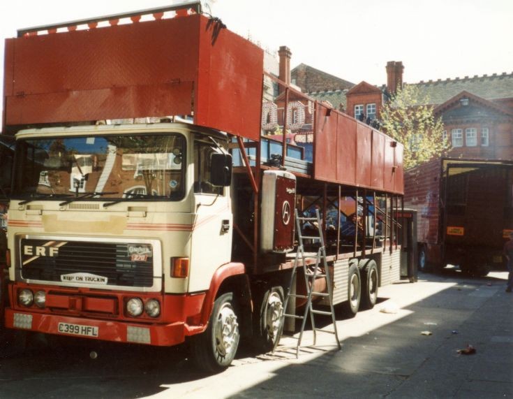1985 ERF C series with a Gardner 270 up front and Gardner 120 and dynamo on the back - Tuby's Dodgems