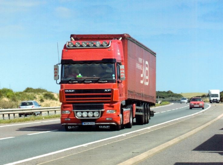 Daf XF on the M20, Kent