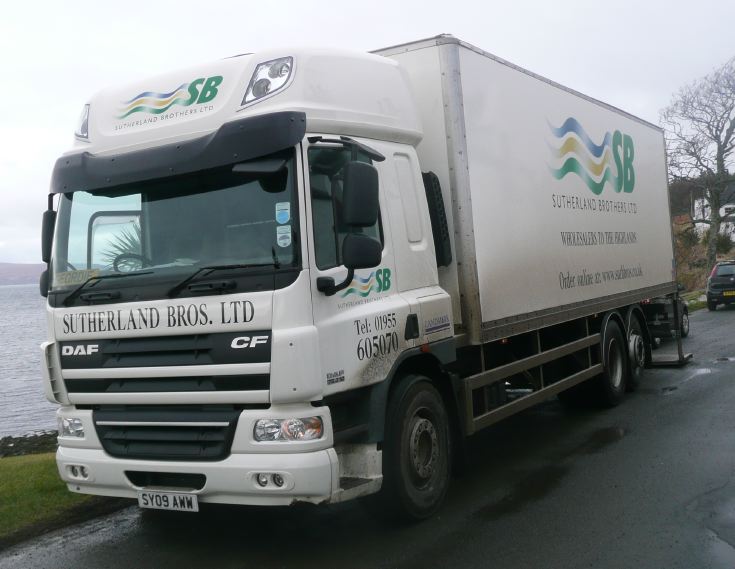 Sutherland Bros. Ltd DAF CF, Stein, Isle of Skye