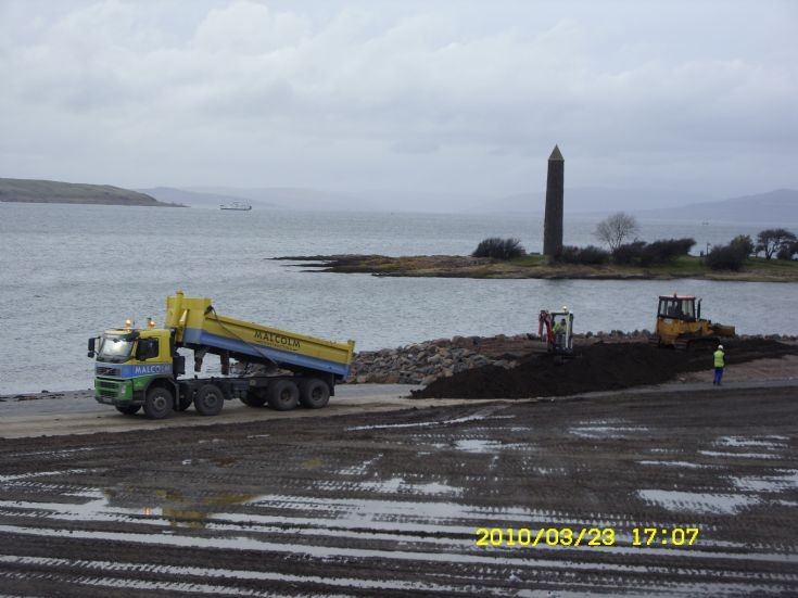 new 2010 plate w.h.malcolm Volvo tipper - largs yacht haven new slip way