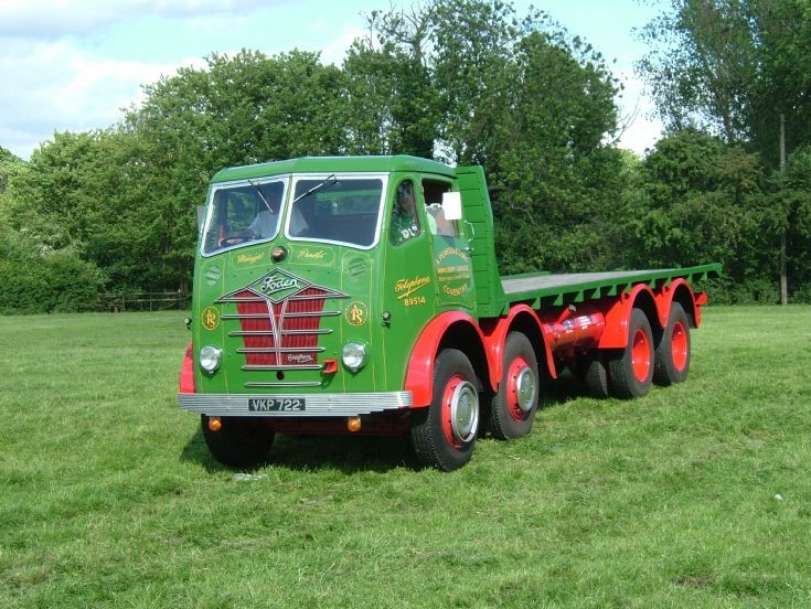 1955 Foden S18 8-wheeled flatbed VKP722 Hoveringham Rally 2010