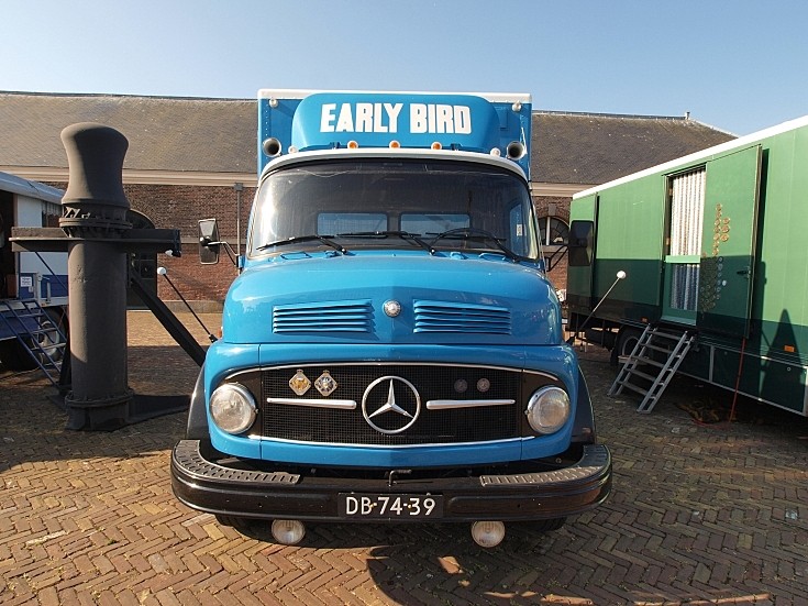 1974 Mercedes-Benz L1113B registration DB-74-39 at 'Historisch Weekeind Den Helder', The Netherlands