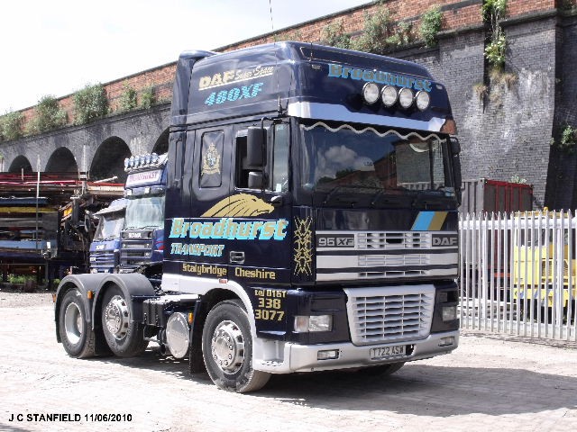 Broadhurst Transport DAF 95XF, Stalybridge, Cheshire 