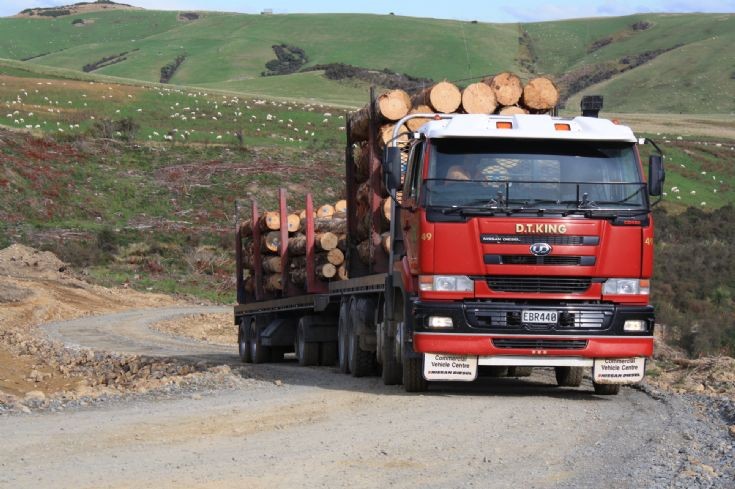D.T. King & Co.Ltd number 49 Nissan CG450 flatdeck/logger