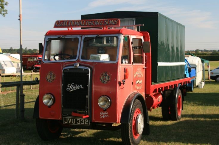 G&H Donaldson & Sons Foden seen at Winterton Show Ground, N.Lincs