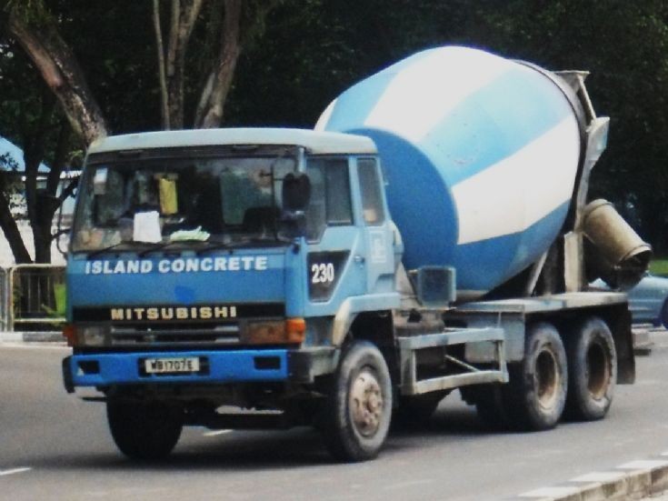 Island Concrete (Pte) Ltd Mitsubishi Fuso Great FV413 Concrete Mixer Truck
