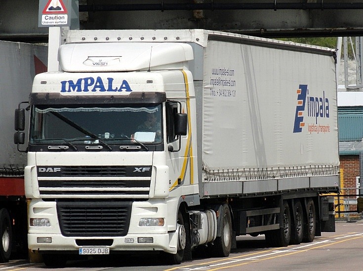 Impala logistica y transporte DAF XF at Dover