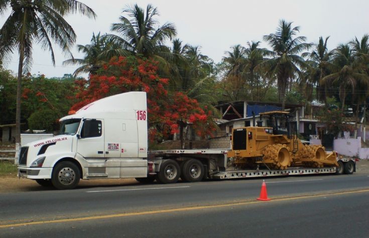 Volvo with low loader