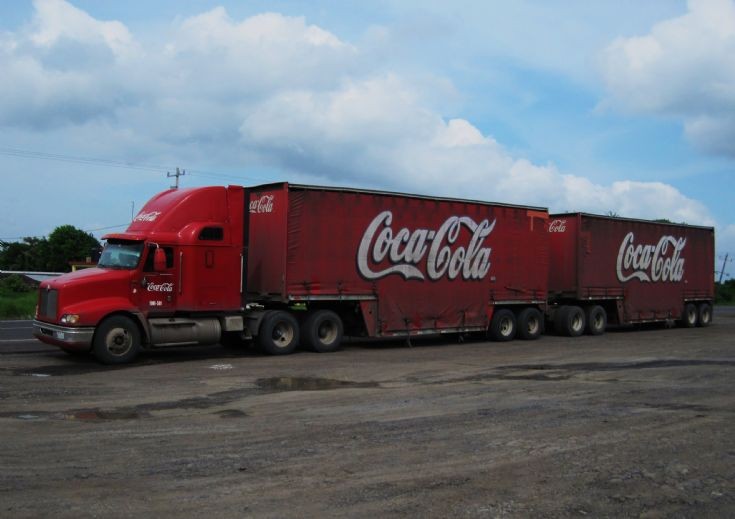 International Coca-Cola truck