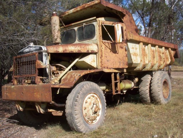 Euclid Dumper awaiting its fate, Brisbane