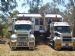 Two Mack Superliners moving a house in Australia