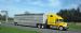 Freightliner Penske with cattle trailer, Rt 222 outside Lancaster, PA, USA