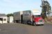 Mack Vision at the weight bridge at South-Wood Export Ltd wood chipping plant