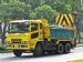Or Kim Peow Contractors (Pte) Ltd Mitsubishi Fuso Super Great FV519 Dump Truck fitted with a road safety bumper