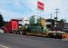 Oversize load Kenworth truck with low loader