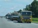Trucks line up